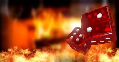 Live Sic Bo dice roll on bwslot showing dealer and dice cup
